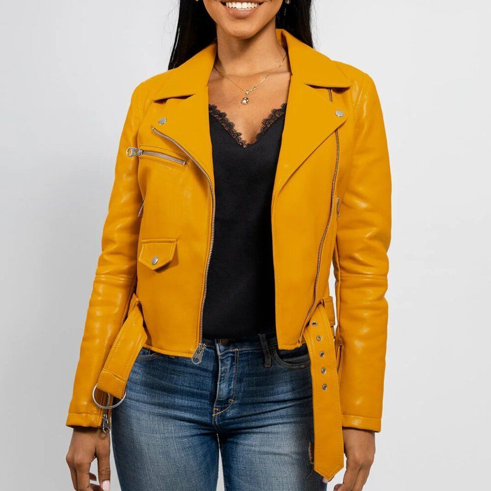 Remy - Women's Vegan Faux Leather Jacket